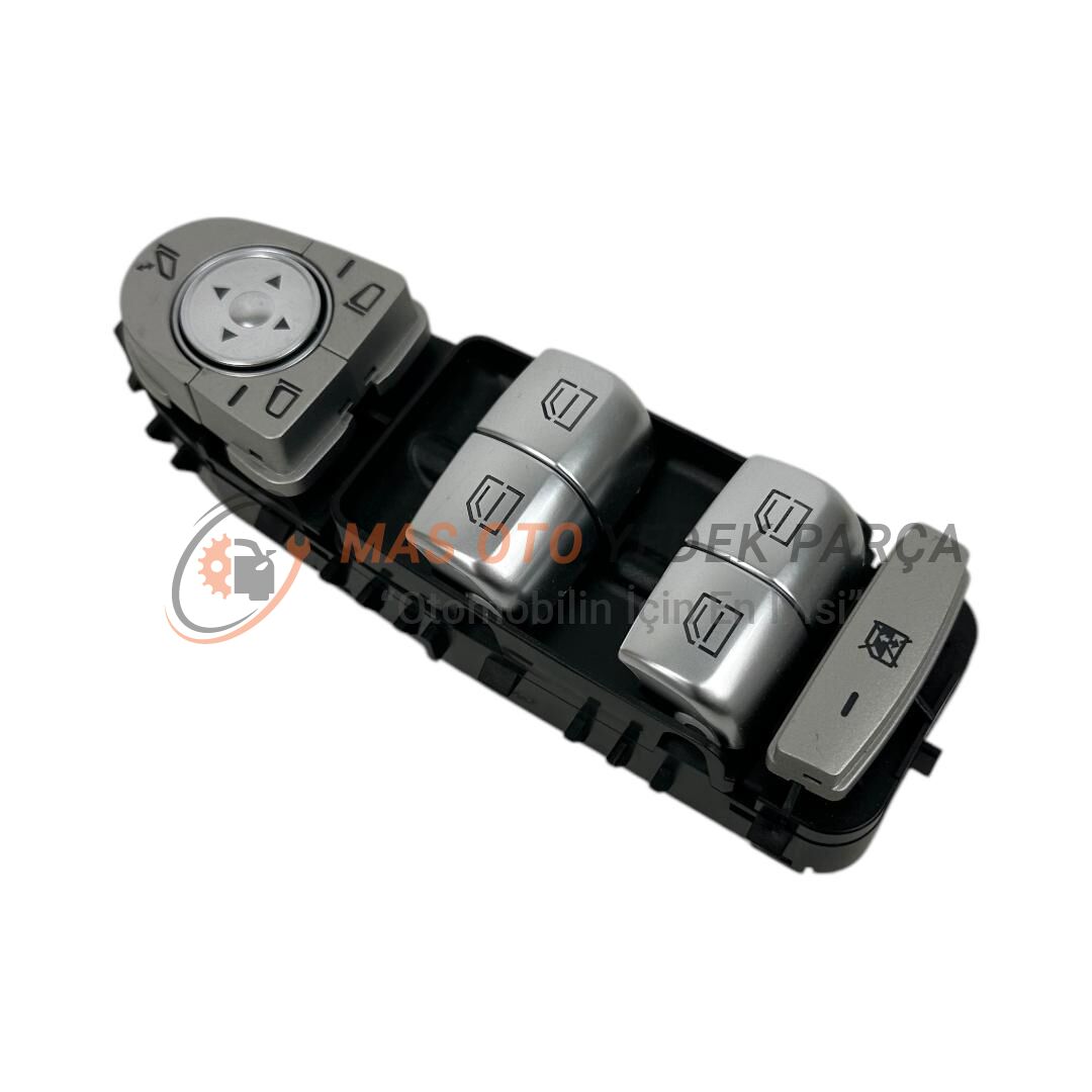 MERCEDES - BENZ W205-W213-W447 CAM DÜĞMESİ SOL DÖRTLÜ AYNA KATLAMALI SİYAH RENK  A2059056811