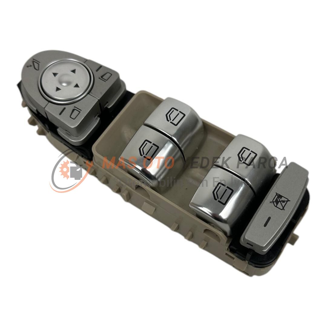 MERCEDES - BENZ W205-W213-W447 CAM DÜĞMESİ SOL DÖRTLÜ AYNA KATLAMALI BEJ RENK  A2059056811