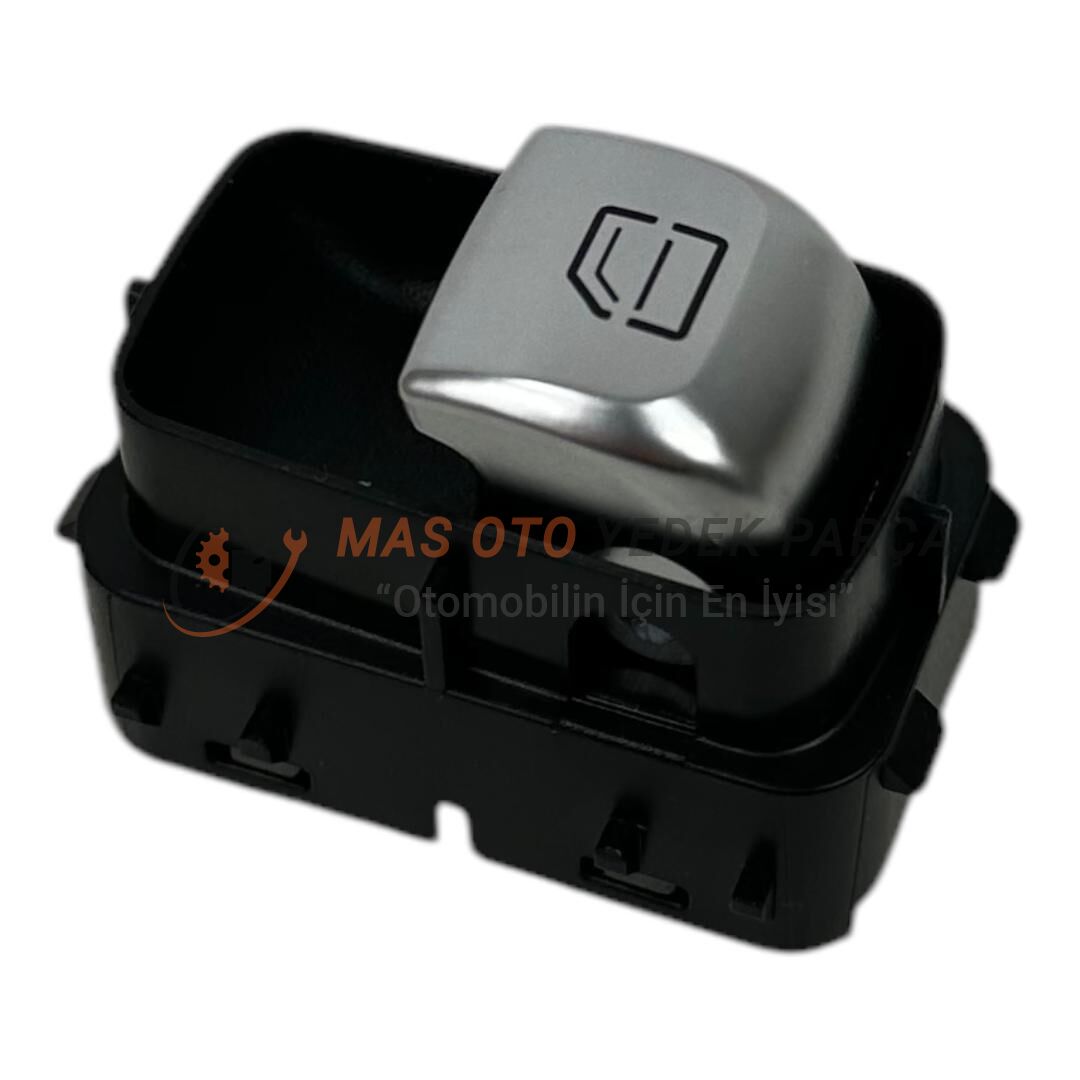 MERCEDES-BENZ W205 W213 W222 W238 W447 CAM DÜĞMESİ TEKLİ SİYAH SAĞ - SOL CORALS E5200036
