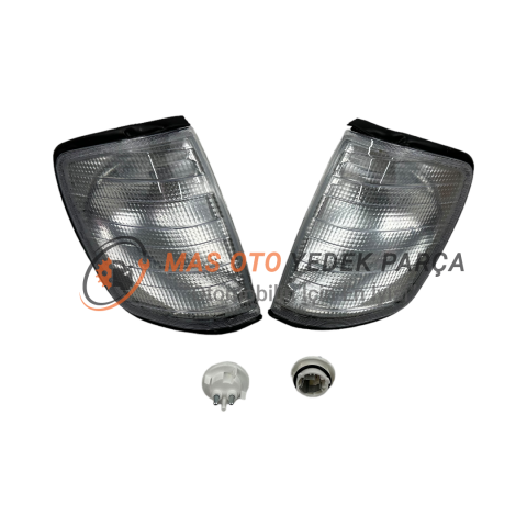 MERCEDES - BENZ W124 SİNYAL TAKIMI BEYAZ RENK DUYLU  A1248260743 - A1248260843 DEPO