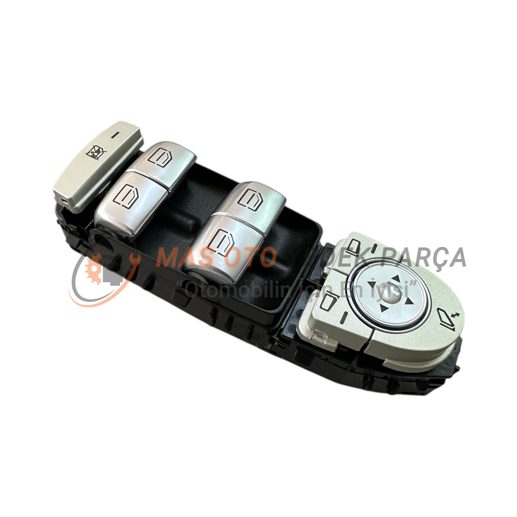 MERCEDES - BENZ W205-W213-W447 CAM DÜĞMESİ SOL DÖRTLÜ AYNA KATLAMALI SİYAH RENK  A2059056811 SWB