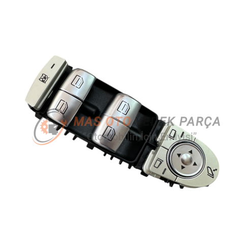 MERCEDES - BENZ W205-W213-W447 CAM DÜĞMESİ SOL DÖRTLÜ AYNA KATLAMALI SİYAH RENK  A2059056811 SWB